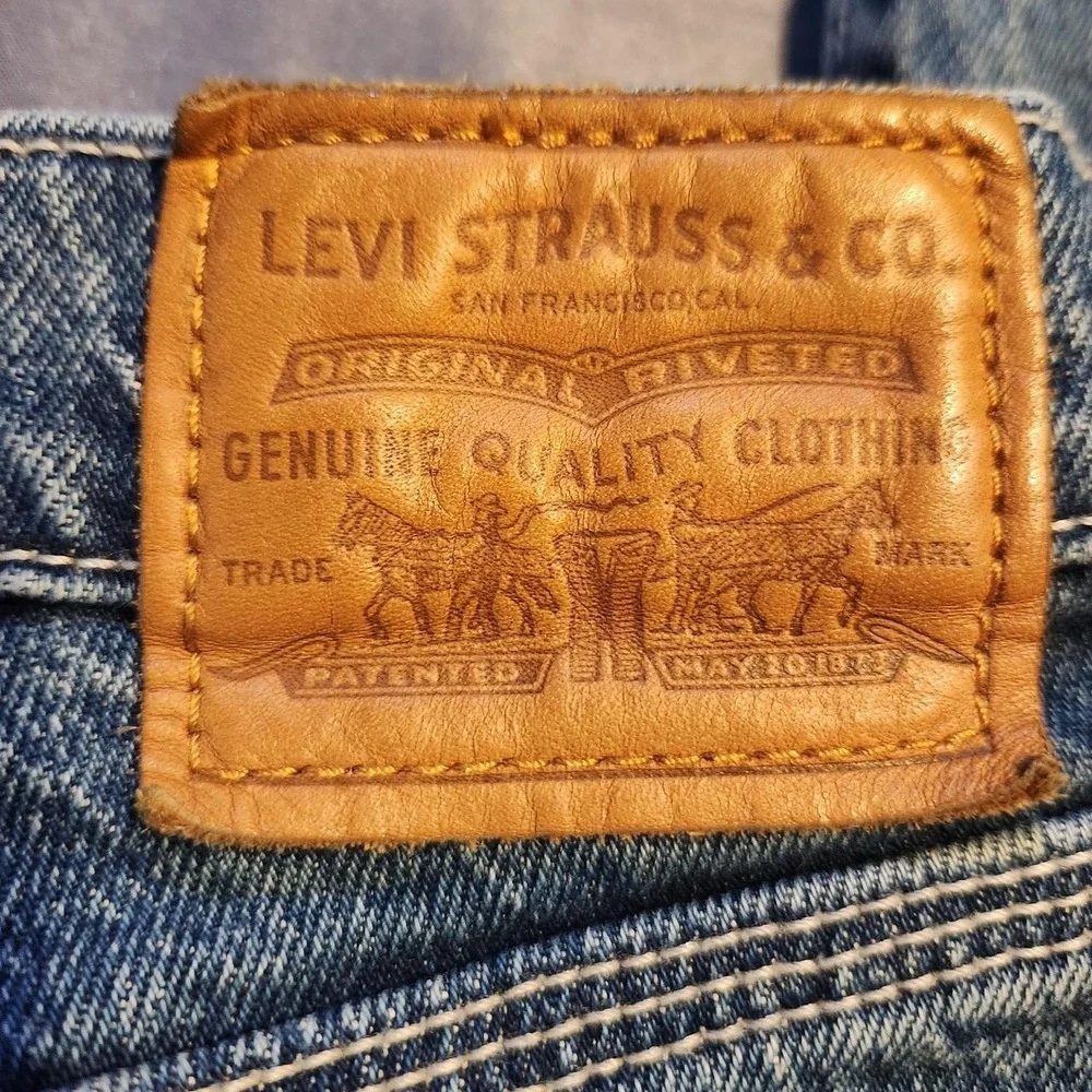 Levis Premium Straight Jeans‎ Blue High Rise Button Fly 26x28 26995-0000
